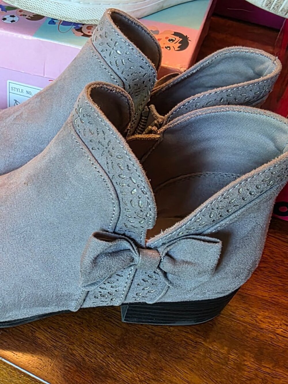 SO® Alexaa Girls' Ankle Boots in Grey